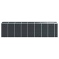 vidaXL Capanno da Giardino Antracite 191x725x198cm in Acciaio Zincato vidaXL Capanno da Giardino Antracite 191x725x198cm in Acciaio Zincato