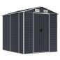 vidaXL Capanno da Giardino Antracite 191x215x198cm in Acciaio Zincato
