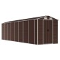 vidaXL Capanno da Giardino Marrone 191x725x198 cm in Acciaio Zincato vidaXL Capanno da Giardino Marrone 191x725x198 cm in Acciaio Zincato