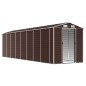 vidaXL Capanno da Giardino Marrone 191x725x198 cm in Acciaio Zincato vidaXL Capanno da Giardino Marrone 191x725x198 cm in Acciaio Zincato