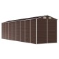 vidaXL Capanno da Giardino Marrone 191x725x198 cm in Acciaio Zincato vidaXL Capanno da Giardino Marrone 191x725x198 cm in Acciaio Zincato