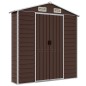 vidaXL Capanno da Giardino Marrone 191x725x198 cm in Acciaio Zincato vidaXL Capanno da Giardino Marrone 191x725x198 cm in Acciaio Zincato