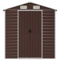 vidaXL Capanno da Giardino Marrone 191x215x198 cm in Acciaio Zincato vidaXL Capanno da Giardino Marrone 191x215x198 cm in Acciaio Zincato