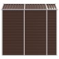 vidaXL Capanno da Giardino Marrone 191x215x198 cm in Acciaio Zincato vidaXL Capanno da Giardino Marrone 191x215x198 cm in Acciaio Zincato