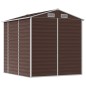 vidaXL Capanno da Giardino Marrone 191x215x198 cm in Acciaio Zincato vidaXL Capanno da Giardino Marrone 191x215x198 cm in Acciaio Zincato