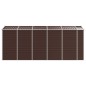vidaXL Capanno da Giardino Marrone 191x470x198 cm in Acciaio Zincato vidaXL Capanno da Giardino Marrone 191x470x198 cm in Acciaio Zincato