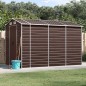 vidaXL Capanno da Giardino Marrone 191x300x198 cm in Acciaio Zincato vidaXL Capanno da Giardino Marrone 191x300x198 cm in Acciaio Zincato