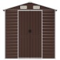 vidaXL Capanno da Giardino Marrone 191x300x198 cm in Acciaio Zincato vidaXL Capanno da Giardino Marrone 191x300x198 cm in Acciaio Zincato
