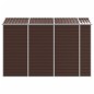 vidaXL Capanno da Giardino Marrone 191x300x198 cm in Acciaio Zincato vidaXL Capanno da Giardino Marrone 191x300x198 cm in Acciaio Zincato