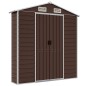 vidaXL Capanno da Giardino Marrone 191x300x198 cm in Acciaio Zincato vidaXL Capanno da Giardino Marrone 191x300x198 cm in Acciaio Zincato