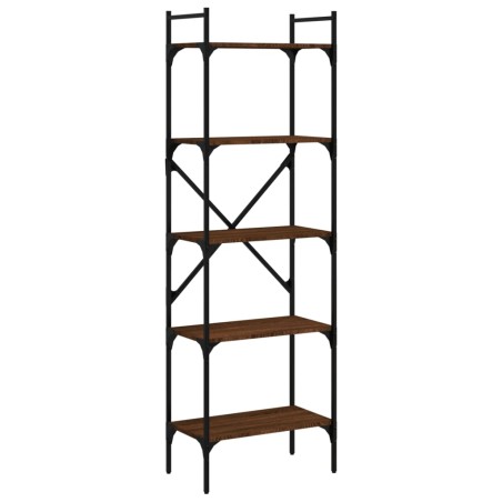 vidaXL Libreria Rovere Marrone 5 Ripiani 56x31,5x174 cm Multistrato