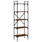 vidaXL Libreria Rovere Marrone 5 Ripiani 56x31,5x174 cm Multistrato