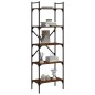 vidaXL Libreria Rovere Marrone 5 Ripiani 56x31,5x174 cm Multistrato