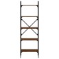 vidaXL Libreria Rovere Marrone 5 Ripiani 56x31,5x174 cm Multistrato