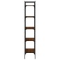 vidaXL Libreria Rovere Marrone 5 Ripiani 56x31,5x174 cm Multistrato