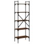 vidaXL Libreria Rovere Marrone 5 Ripiani 56x31,5x174 cm Multistrato