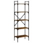 vidaXL Libreria Rovere Fumo 5 Ripiani 56x31,5x174 cm Legno Multistrato vidaXL Libreria Rovere Fumo 5 Ripiani 56x31,5x174 cm Legno Multistrato