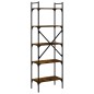 vidaXL Libreria Rovere Fumo 5 Ripiani 56x31,5x174 cm Legno Multistrato vidaXL Libreria Rovere Fumo 5 Ripiani 56x31,5x174 cm Legno Multistrato