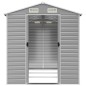 vidaXL Capanno da Giardino Grigio Chiaro 191x300x198cm Acciaio Zincato