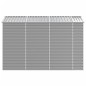 vidaXL Capanno da Giardino Grigio Chiaro 191x300x198cm Acciaio Zincato