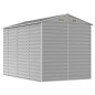 vidaXL Capanno da Giardino Grigio Chiaro 191x300x198cm Acciaio Zincato
