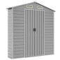 vidaXL Capanno da Giardino Grigio Chiaro 191x300x198cm Acciaio Zincato