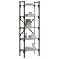 vidaXL Libreria Grigio Sonoma 5 Ripiani 56x31,5x174 cm Multistrato