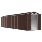 vidaXL Capanno da Giardino Marrone 191x810x198 cm in Acciaio Zincato vidaXL Capanno da Giardino Marrone 191x810x198 cm in Acciaio Zincato