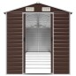 vidaXL Capanno da Giardino Marrone 191x810x198 cm in Acciaio Zincato vidaXL Capanno da Giardino Marrone 191x810x198 cm in Acciaio Zincato