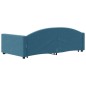 vidaXL Divano Letto con Letto Estraibile Blu 100x200 cm in Velluto