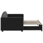 vidaXL Divano Letto con Letto Estraibile Nero 80x200 cm in Velluto
