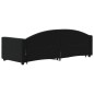 vidaXL Divano Letto con Letto Estraibile Nero 80x200 cm in Velluto