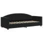 vidaXL Divano Letto con Letto Estraibile Nero 80x200 cm in Velluto