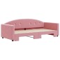 vidaXL Divano Letto con Letto Estraibile Rosa 90x200 cm in Velluto vidaXL Divano Letto con Letto Estraibile Rosa 90x200 cm in Velluto