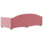 vidaXL Divano Letto con Letto Estraibile Rosa 90x200 cm in Velluto vidaXL Divano Letto con Letto Estraibile Rosa 90x200 cm in Velluto