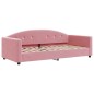 vidaXL Divano Letto con Letto Estraibile Rosa 90x200 cm in Velluto vidaXL Divano Letto con Letto Estraibile Rosa 90x200 cm in Velluto