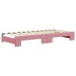 vidaXL Divano Letto con Letto Estraibile Rosa 90x200 cm in Velluto vidaXL Divano Letto con Letto Estraibile Rosa 90x200 cm in Velluto