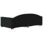 vidaXL Divano Letto con Letto Estraibile Nero 100x200 cm in Velluto