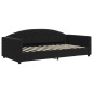 vidaXL Divano Letto con Letto Estraibile Nero 100x200 cm in Velluto