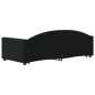 vidaXL Divano Letto con Letto Estraibile Nero 90x190 cm in Velluto vidaXL Divano Letto con Letto Estraibile Nero 90x190 cm in Velluto