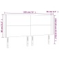 Testiera a LED GrigioScuro 183x16x118/128cm inTessuto Testiera a LED GrigioScuro 183x16x118/128cm inTessuto