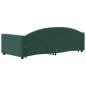 vidaXL Divano Letto con Letto Estraibile Verde Scuro 90x200cm Velluto vidaXL Divano Letto con Letto Estraibile Verde Scuro 90x200cm Velluto