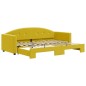 vidaXL Divano Letto con Letto Estraibile Giallo 80x200 cm in Velluto vidaXL Divano Letto con Letto Estraibile Giallo 80x200 cm in Velluto