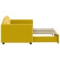 vidaXL Divano Letto con Letto Estraibile Giallo 80x200 cm in Velluto vidaXL Divano Letto con Letto Estraibile Giallo 80x200 cm in Velluto