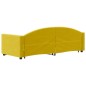 vidaXL Divano Letto con Letto Estraibile Giallo 80x200 cm in Velluto vidaXL Divano Letto con Letto Estraibile Giallo 80x200 cm in Velluto