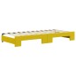 vidaXL Divano Letto con Letto Estraibile Giallo 90x200 cm in Velluto
