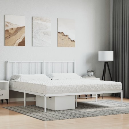 vidaXL Materasso in Schiuma Bianco 180x200 cm Durezza H2 H3