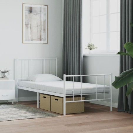 vidaXL Materasso in Schiuma Bianco 90x190 cm 7 Zone Durezza 20 ILD
