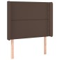 Testiera a LED Marrone 103x16x118/128 cm in Similpelle Testiera a LED Marrone 103x16x118/128 cm in Similpelle