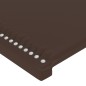 Testiera a LED Marrone 103x16x118/128 cm in Similpelle Testiera a LED Marrone 103x16x118/128 cm in Similpelle